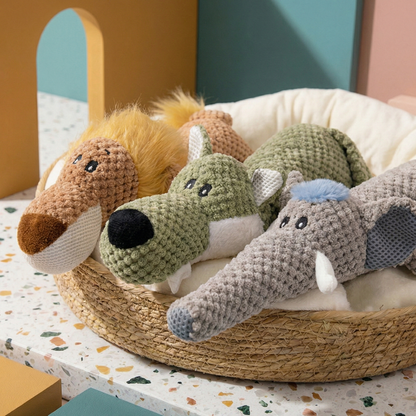 Snuggle Buddy Plush Dog Chew Toy