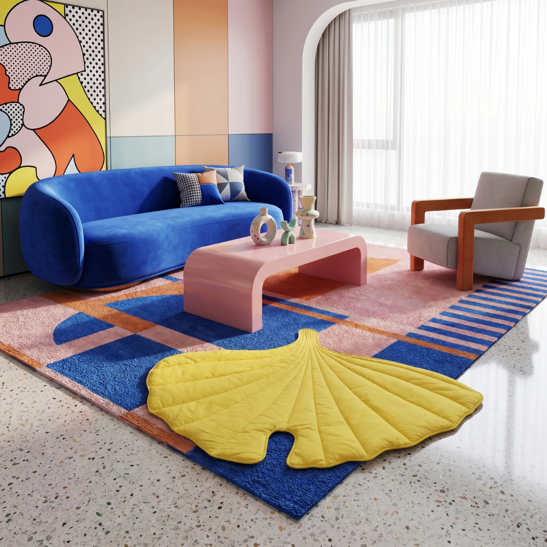 Cloud Leaf Calming Dog Bed Mat