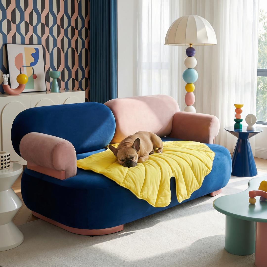 Cloud Leaf Calming Dog Bed Mat