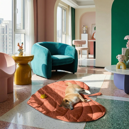 Cloud Leaf Calming Dog Bed Mat