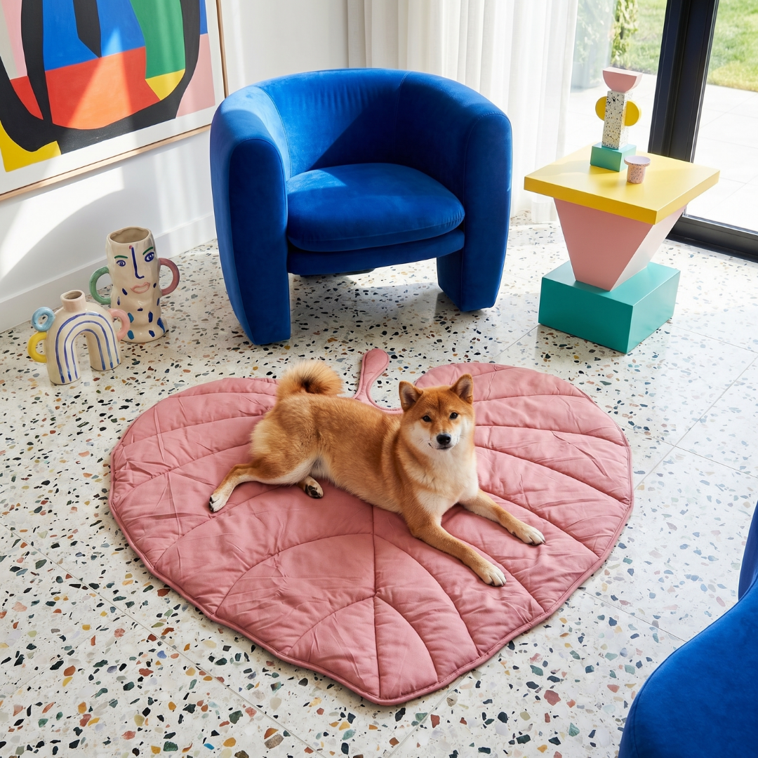 Cloud Leaf Calming Dog Bed Mat