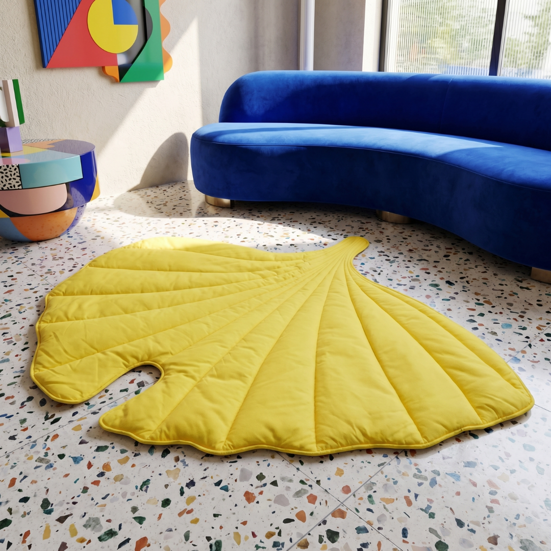 Cloud Leaf Calming Dog Bed Mat