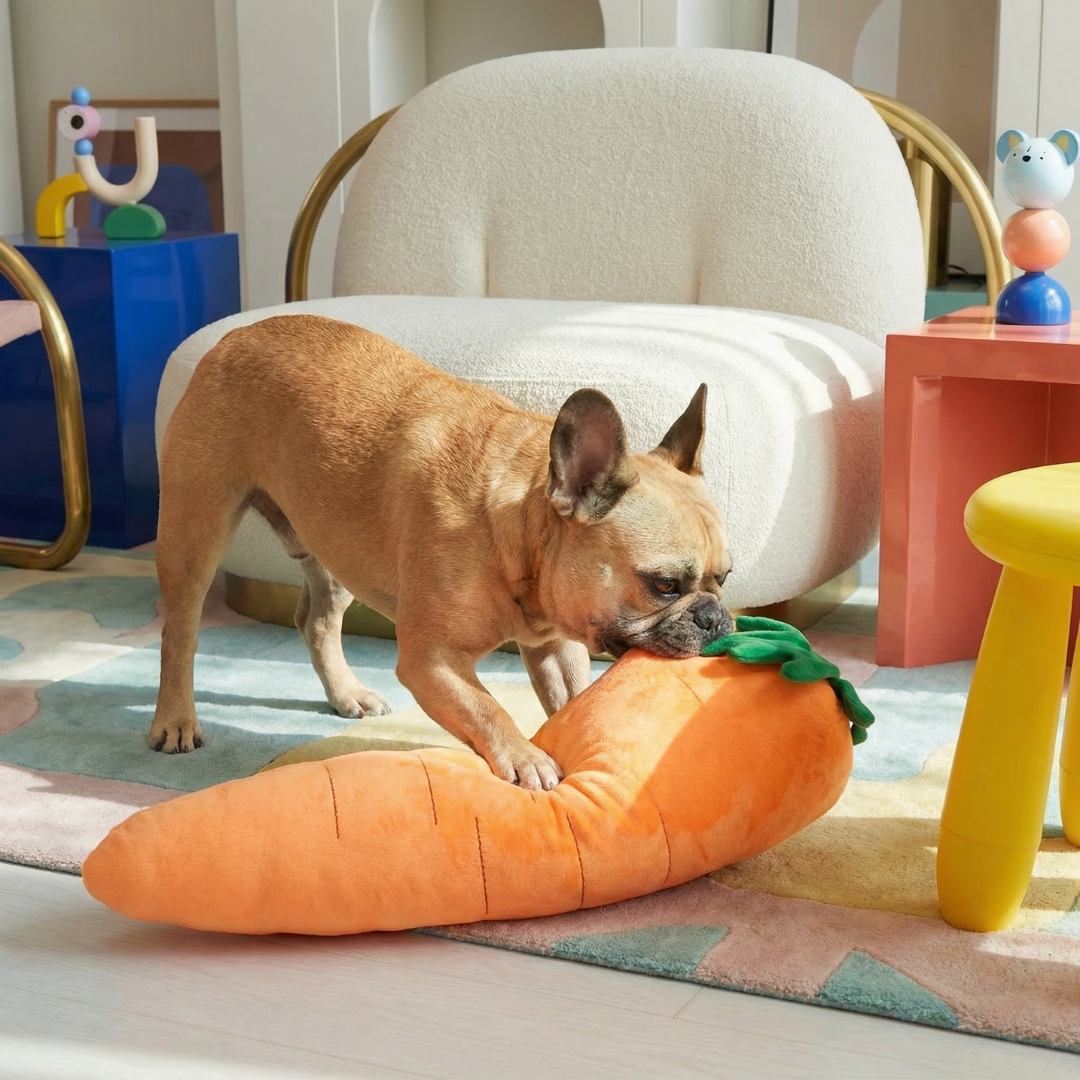 Carrot Plush Giant Dog Toy