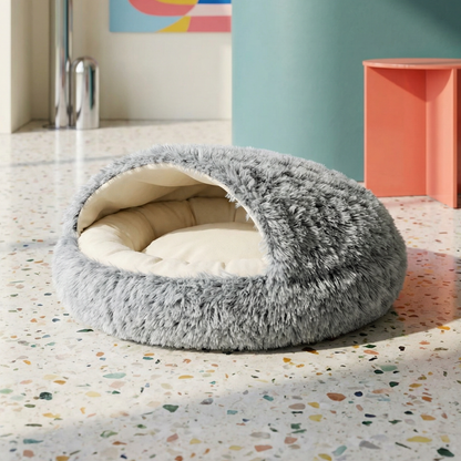 Cozy Shell Cave Pet Bed